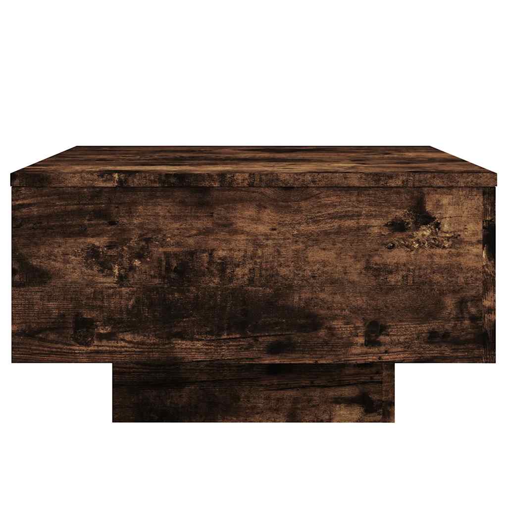 vidaXL Coffee Table Smoked Oak 55x55x31 cm Engineered Wood 6