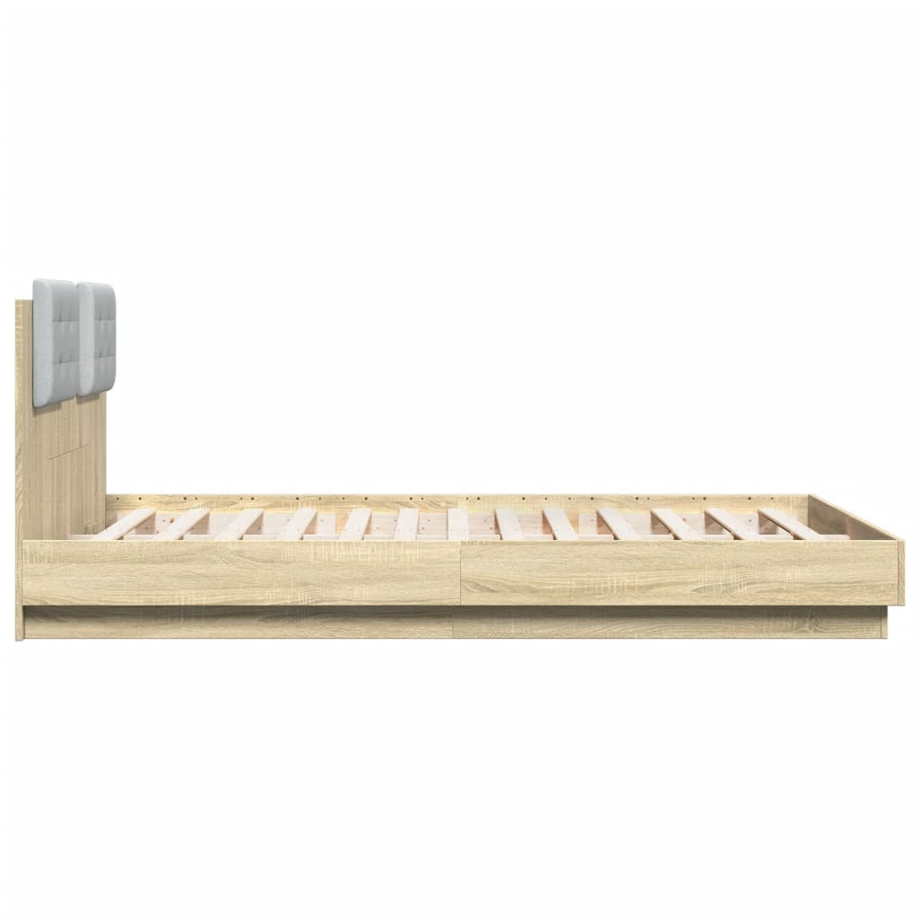 Bed Frame without Mattress 120x200 cm Sonoma oak