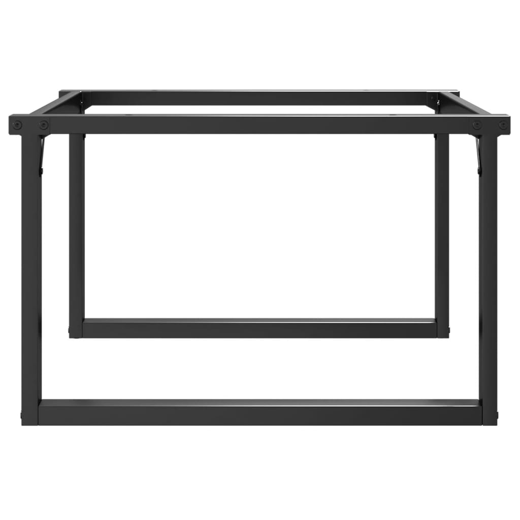 vidaXL Coffee Table Legs O-Frame 80x70x43 cm Steel 6