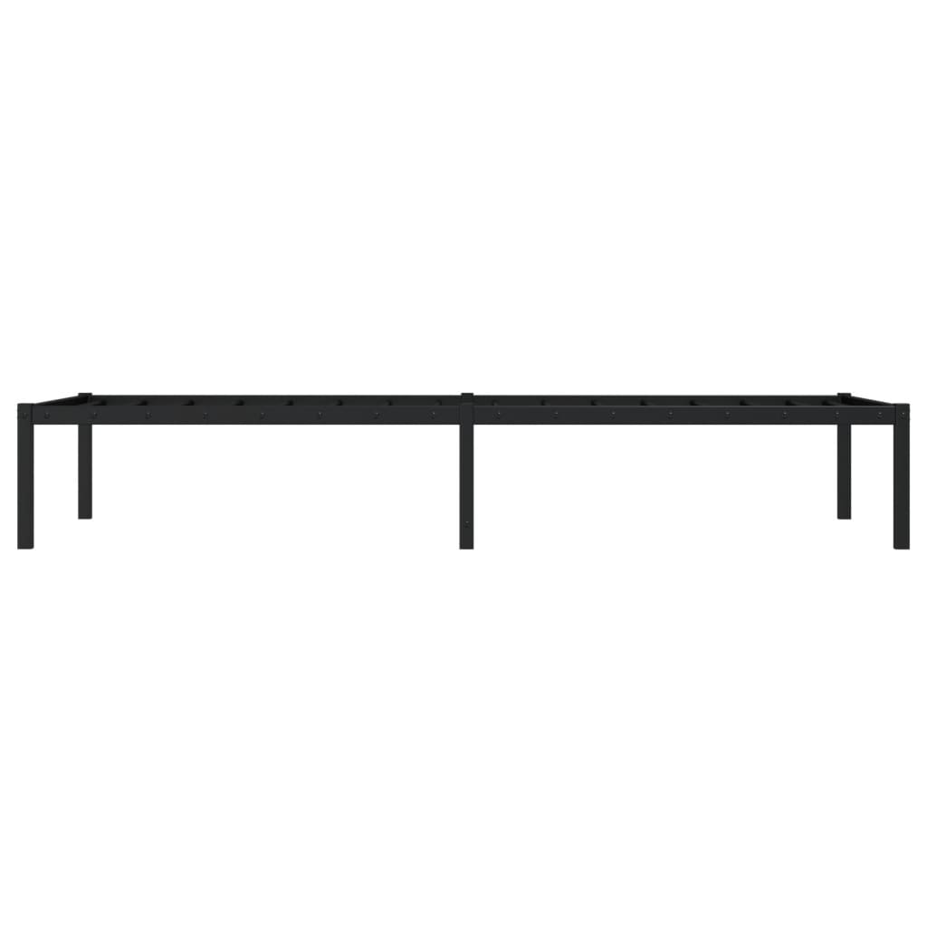 vidaXL Metal Bed Frame without Mattress Black 80x200cm 6