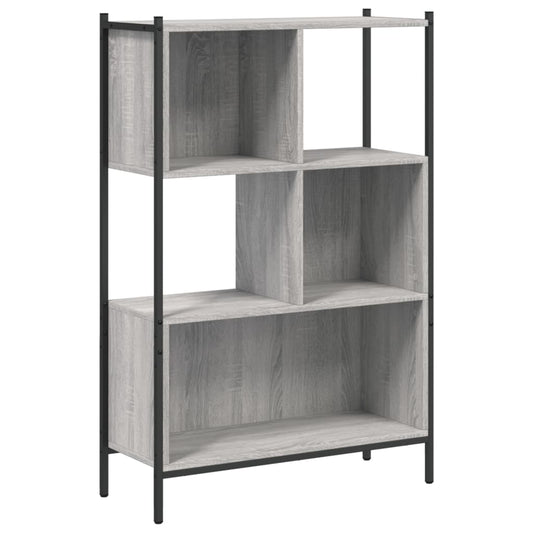 vidaXL Bookcase Grey Sonoma 72x28x109 cm Engineered Wood 2