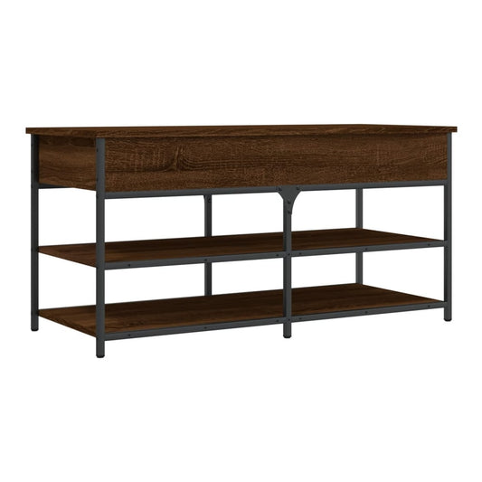 Shoe Bench 100x42,5x50 cm Engineered Wood Brown oak