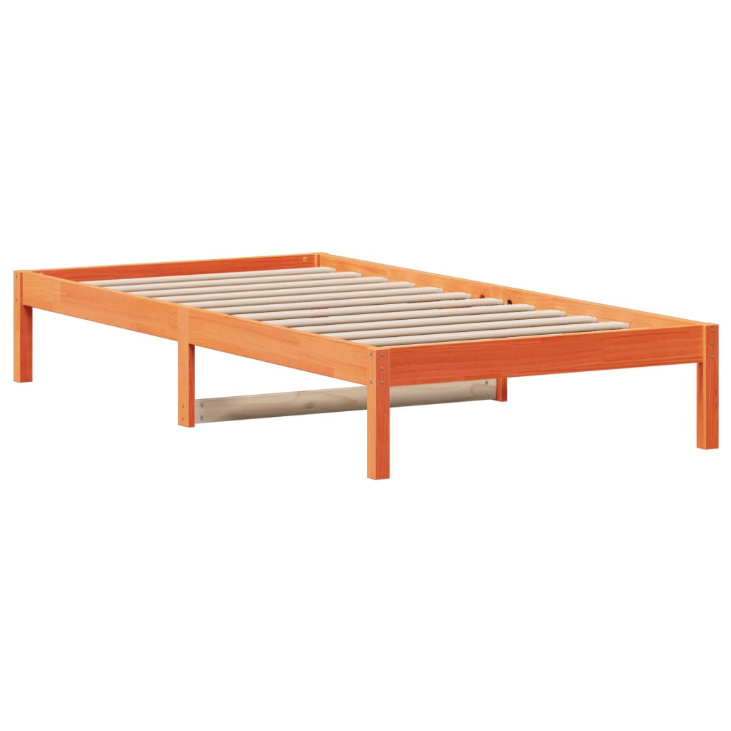vidaXL Day Bed without Mattress Wax Brown 90x200 cm Solid Wood Pine 6