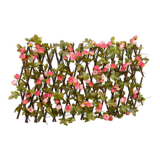 Artificial Ivy Trellis Expandable Dark Pink 180 x 30 cm