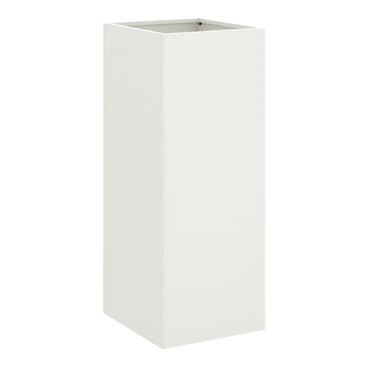 Garden Planter Cold-rolled Steel 1 White Height 75 cm 32 cm 29 cm