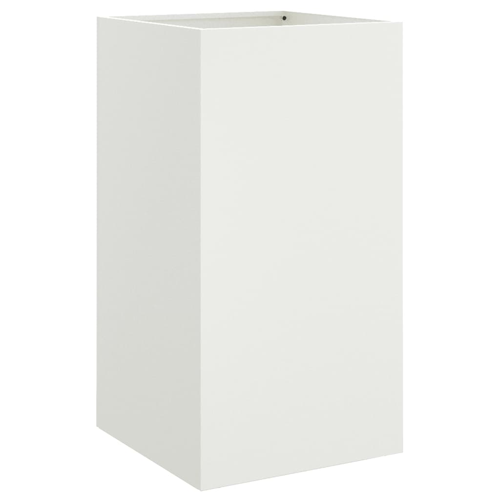 vidaXL Planter White 42x38x75 cm Steel 6