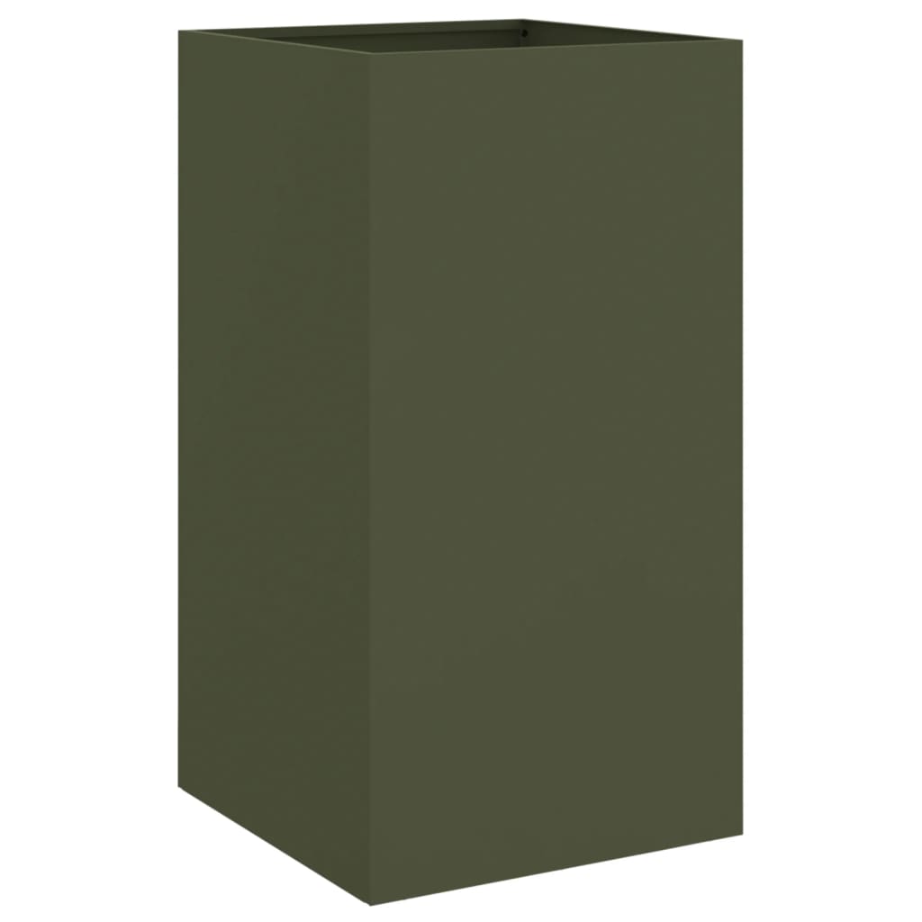 vidaXL Planter Olive Green 42x38x75 cm Steel 6
