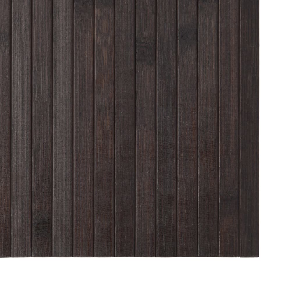 vidaXL Rug Rectangular Dark Brown 100x500 cm Bamboo 6