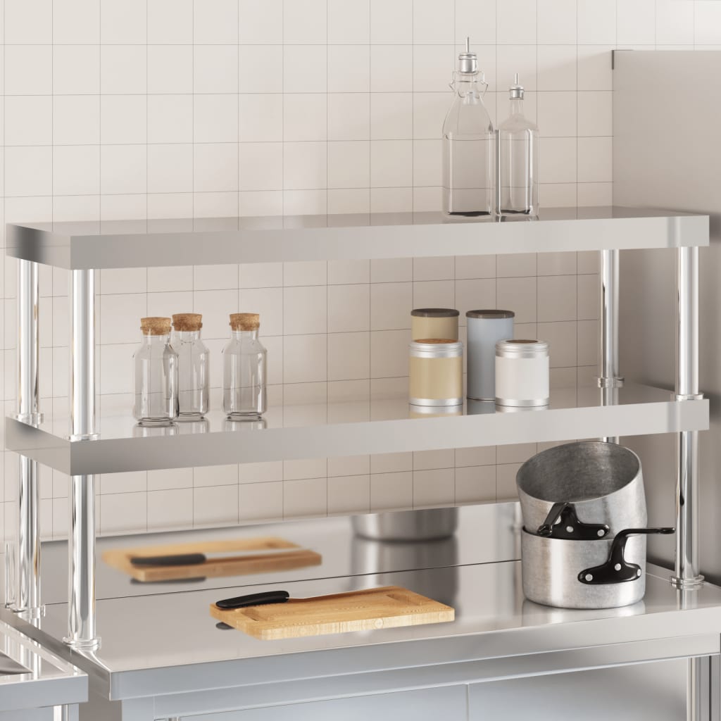 Work Table Overshelf Stainless Steel 110 x 30 x 65 cm