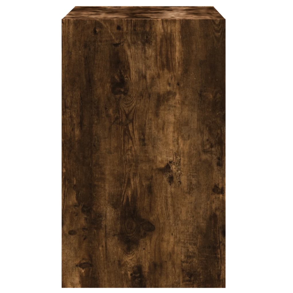 vidaXL Shoe Cabinet Smoked Oak 60x42x69 cm Engineered Wood 6