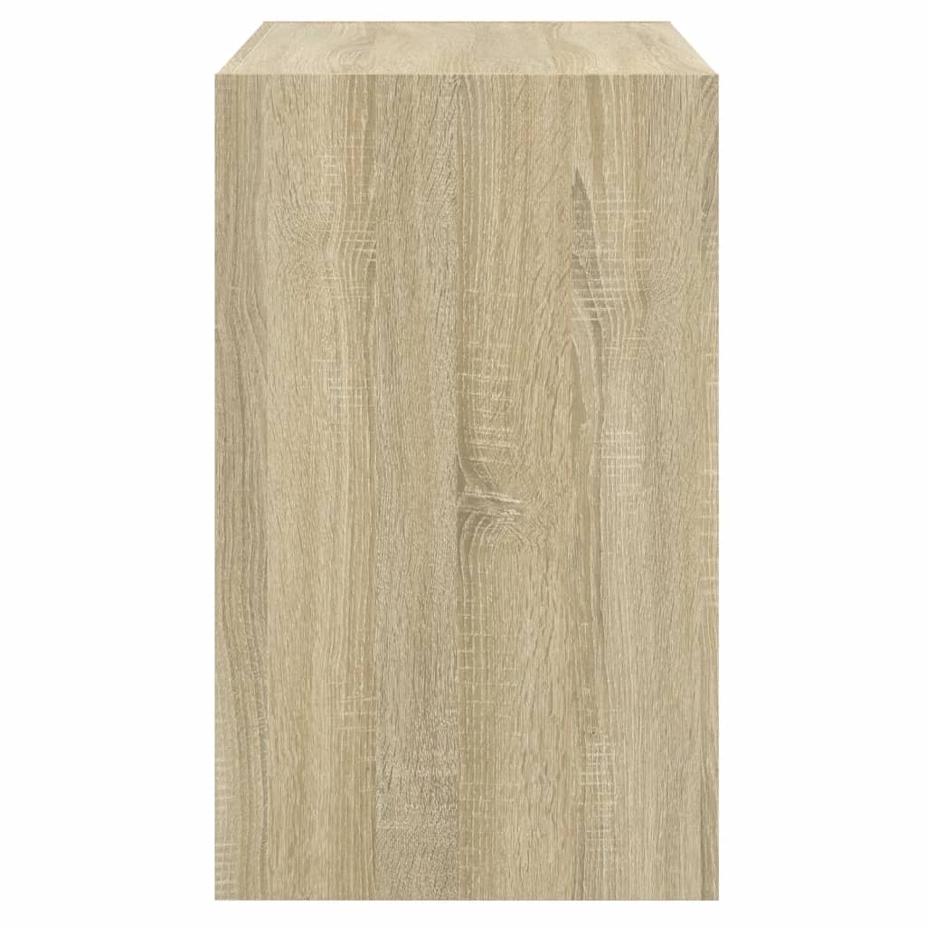 vidaXL Shoe Cabinet Sonoma Oak 80x42x69 cm Engineered Wood 6