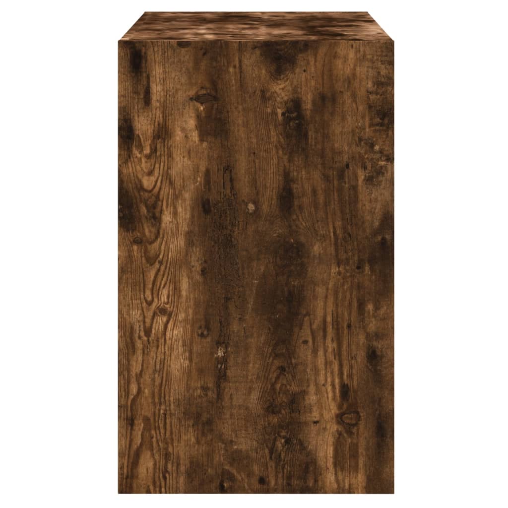 vidaXL Shoe Cabinet Smoked Oak 80x42x69 cm Engineered Wood 6