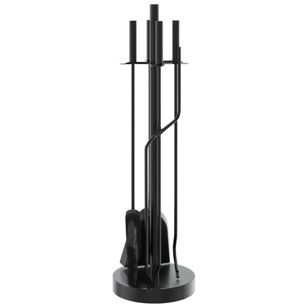 vidaXL 5 Piece Fireplace Tool Set 18x66 cm Steel 6