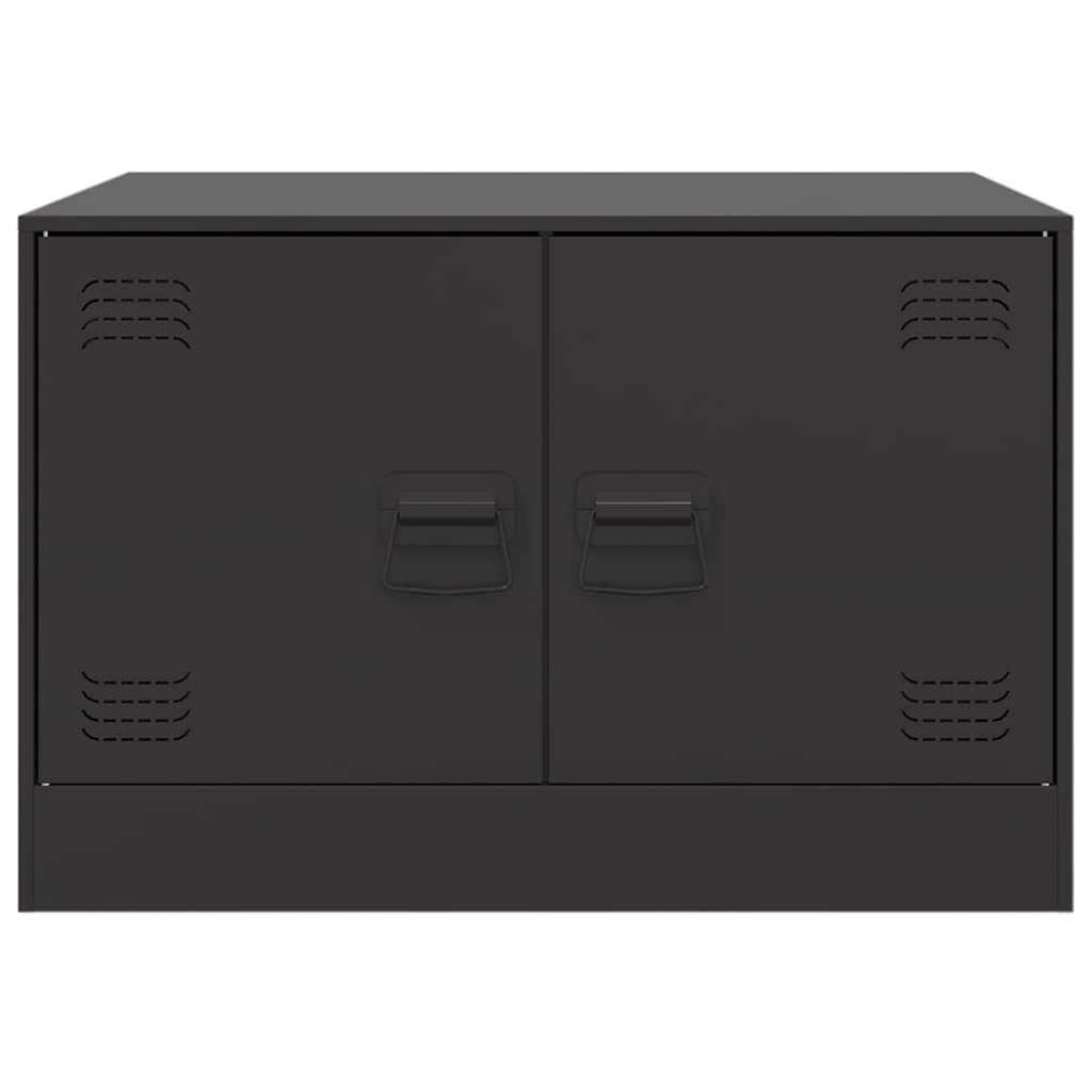 vidaXL Coffee Table Black 67x50x44 cm Steel 6