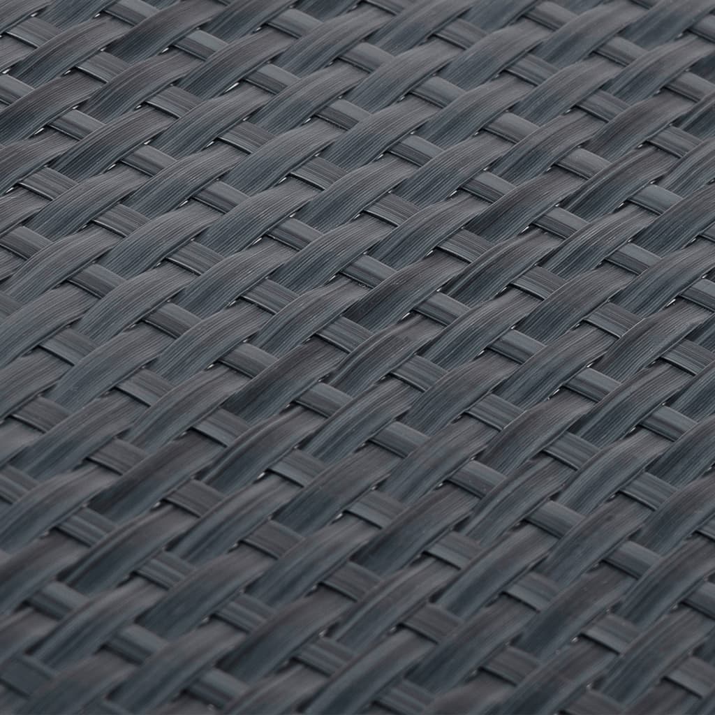 vidaXL Balcony Screen Anthracite 500x100 cm Poly Rattan 6