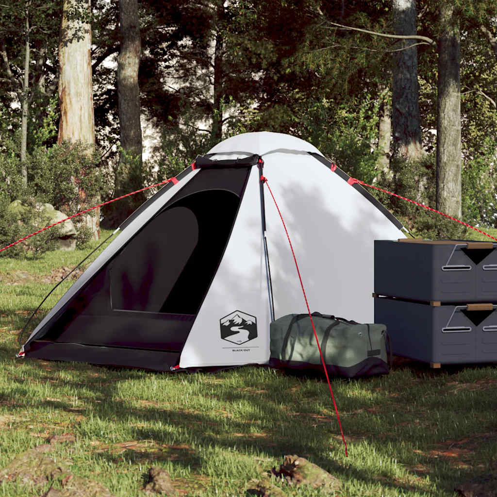 Camping Tent Dome Waterproof in White Blackout