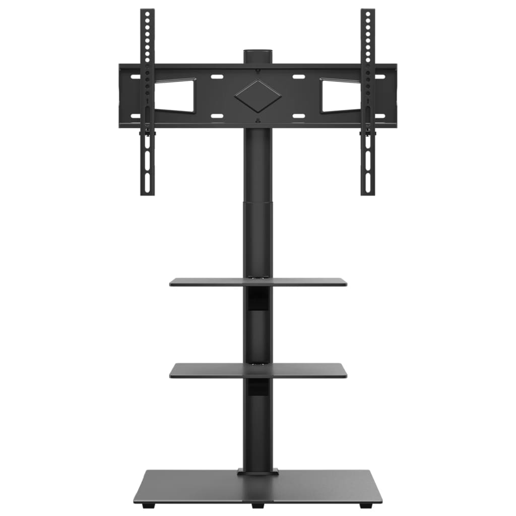 Corner TV Stand for 32-65 Inch Black 3-tiers