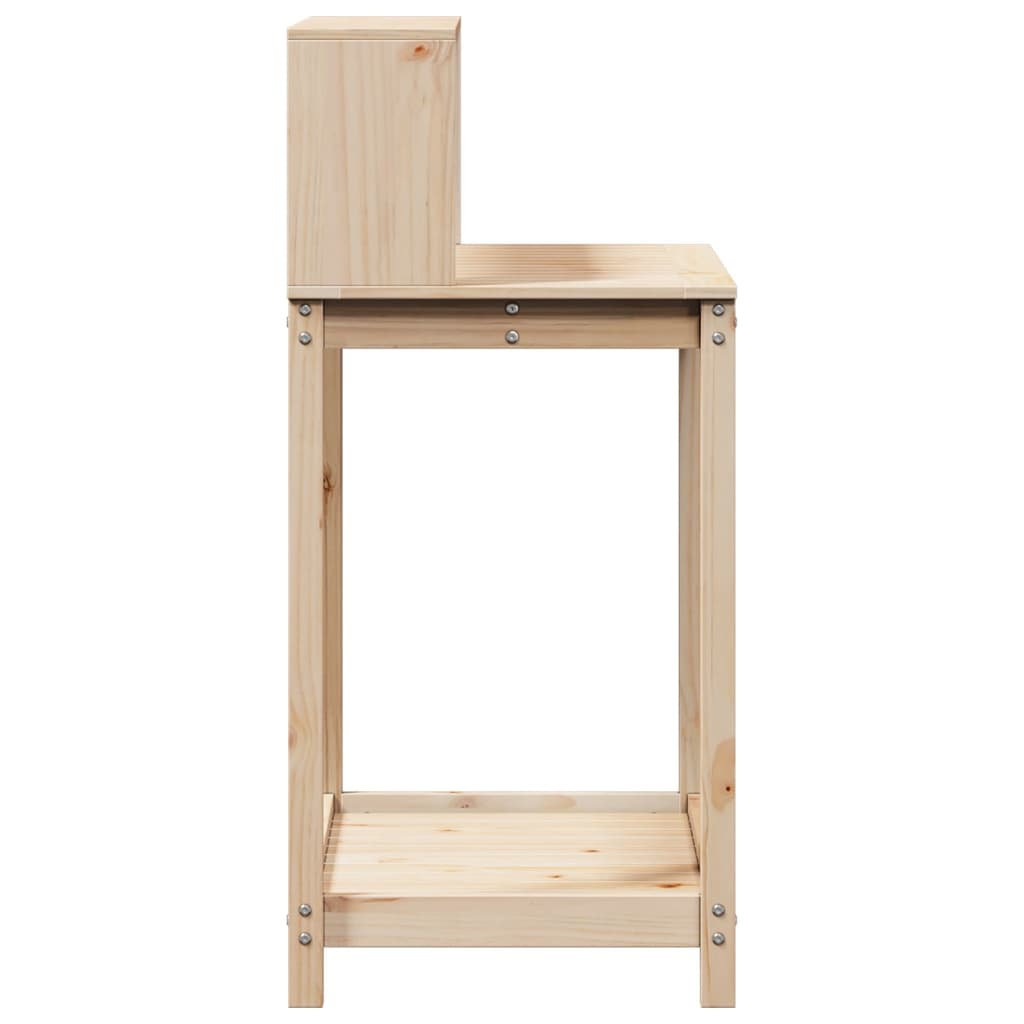 vidaXL Potting Table with Shelves 82.5x50x109.5 cm Solid Wood Pine 6
