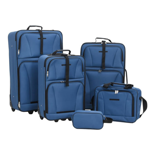 Five Travel Luggage in Blue