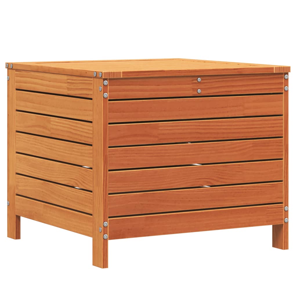 vidaXL Garden Footstool Wax Brown 62x63.5x53.5 cm Solid Wood Pine 6