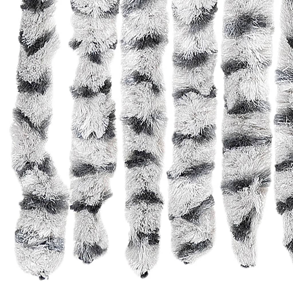vidaXL Fly Curtain Light Grey and Dark Grey 100x200 cm Chenille 6