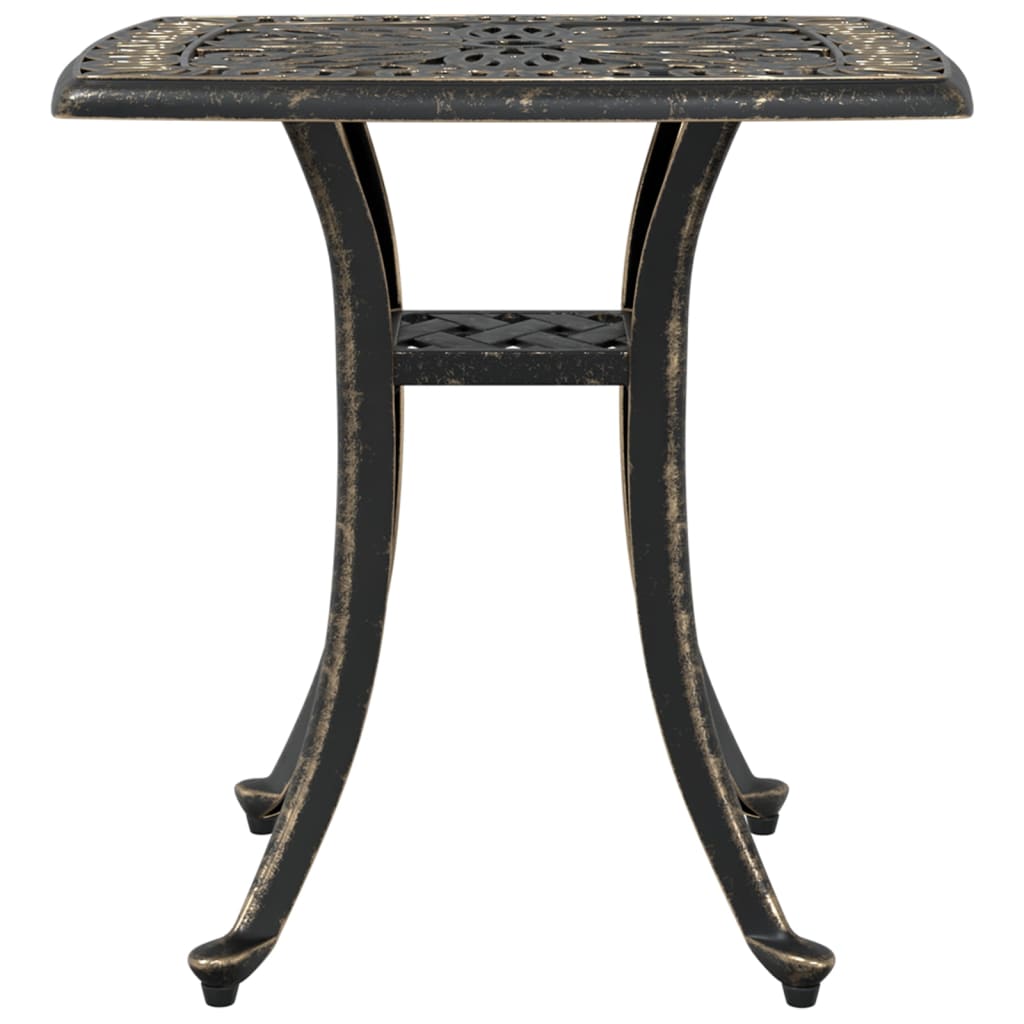 vidaXL Garden Table Bronze 53x53x53 cm Cast Aluminium 6