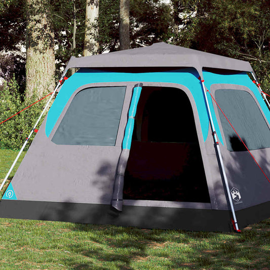Family Tent Dome Quick Release Blue 6-Person