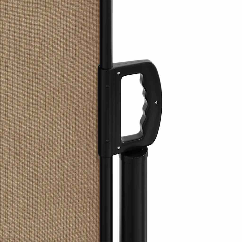 vidaXL Retractable Side Awning Taupe 120x500 cm 6