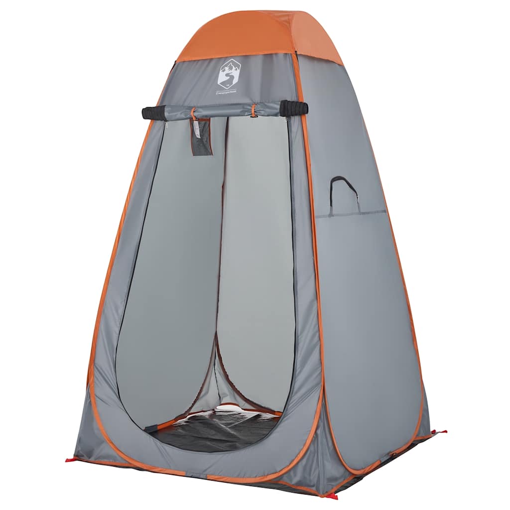 Privacy Tent Pop-up Waterproof Grey and orange