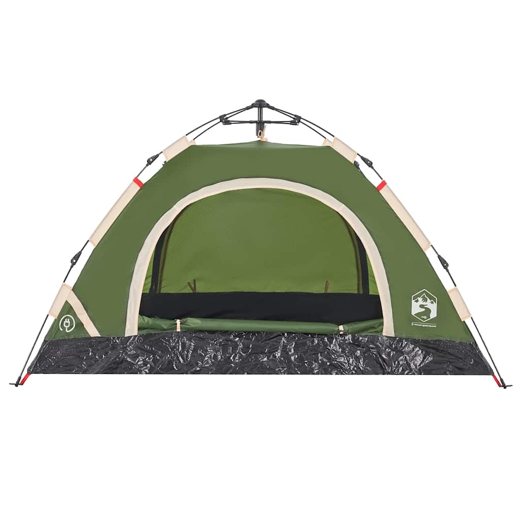 vidaXL Camping Tent 2-Person Green Quick Release 6