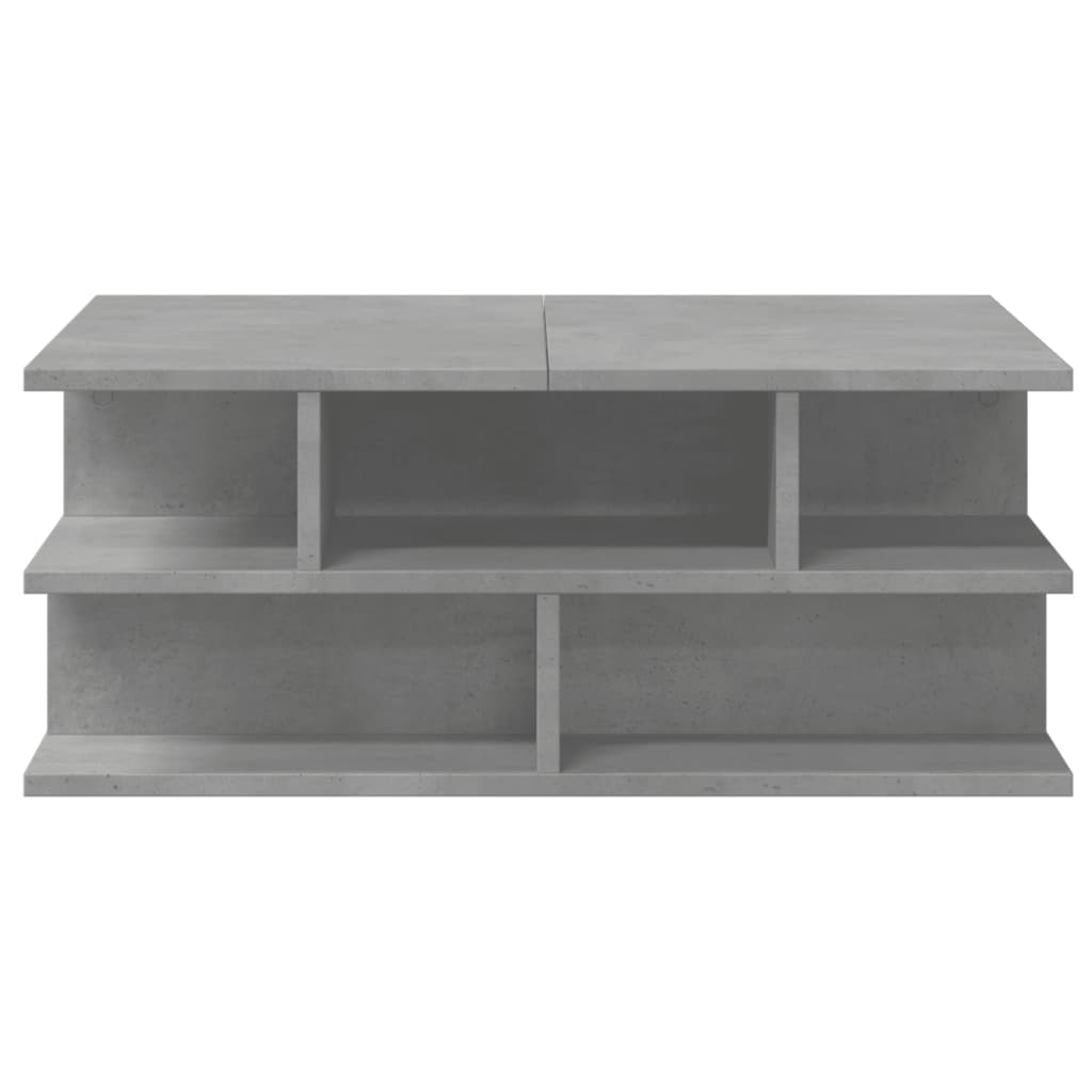 vidaXL Coffee Table Concrete Grey 70x70x29 cm Engineered Wood 6