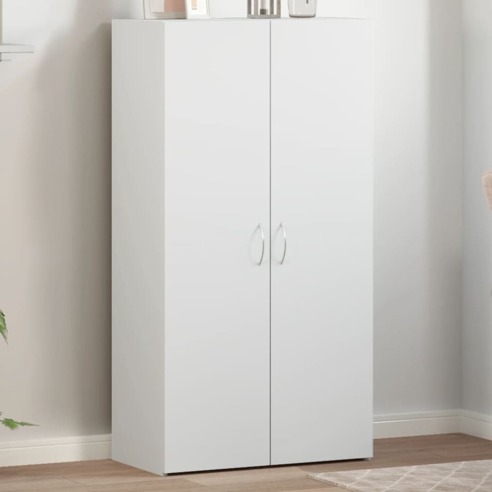 File Cabinet Engineered Wood 60 x 32 x 115 cm White