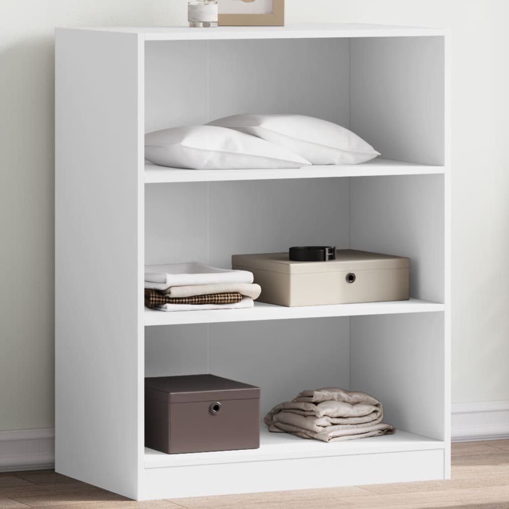 Wardrobe Engineered Wood without Rod in White