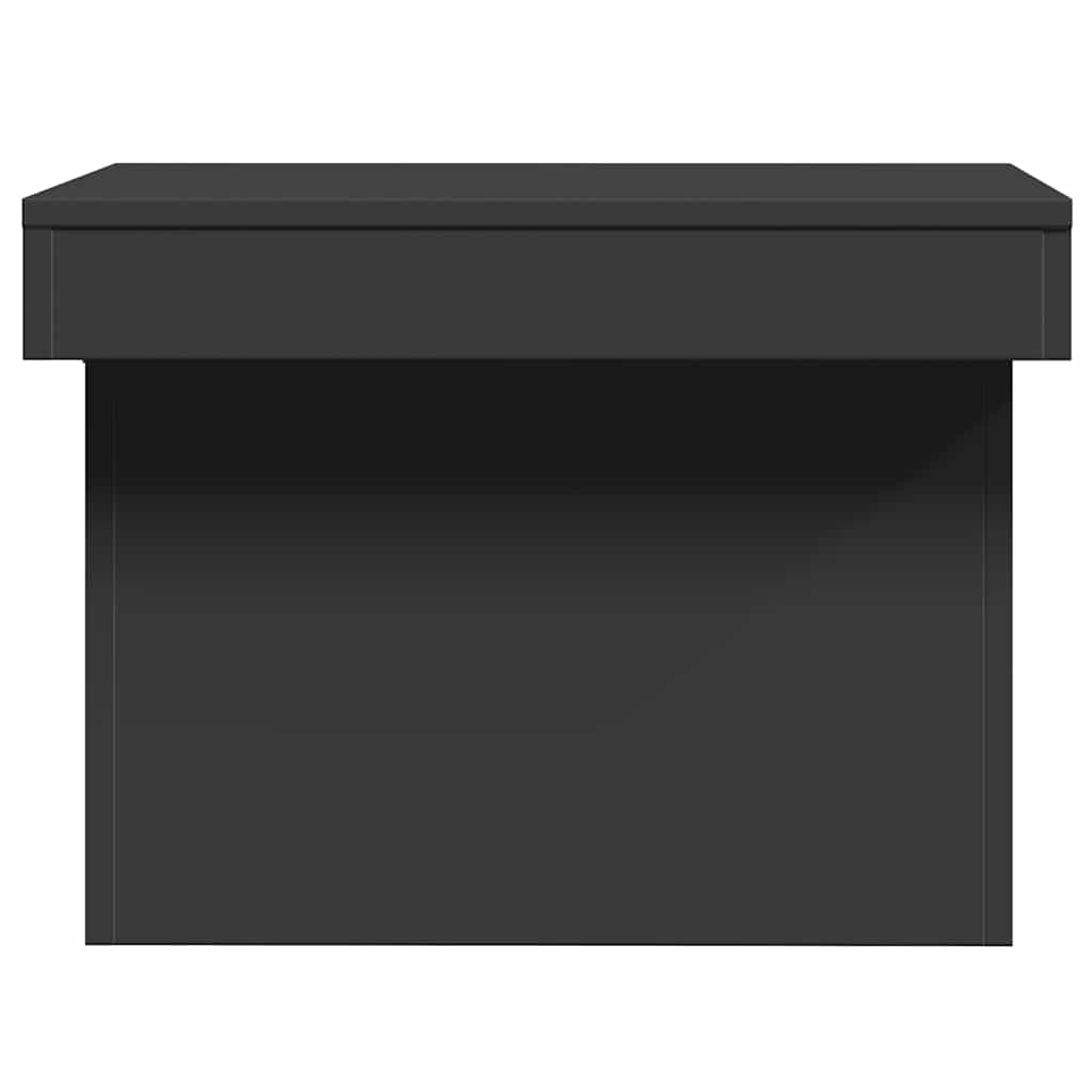 vidaXL Coffee Table Black 80x55x40 cm Engineered Wood 6