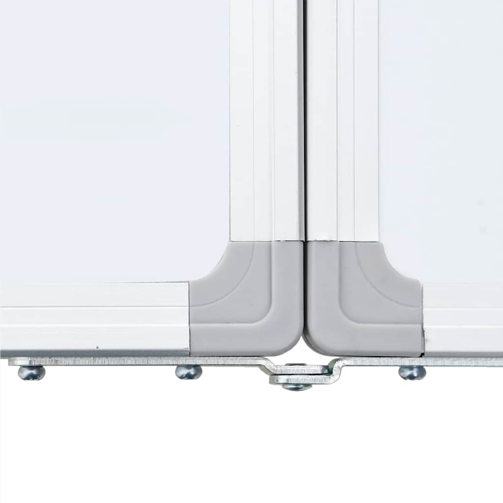 vidaXL Magnetic Whiteboard Foldable 120x100x1.7 cm Aluminium 6