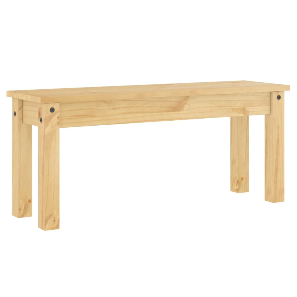 vidaXL Dining Bench PANAMA 105x30x45 cm Solid Wood Pine 6