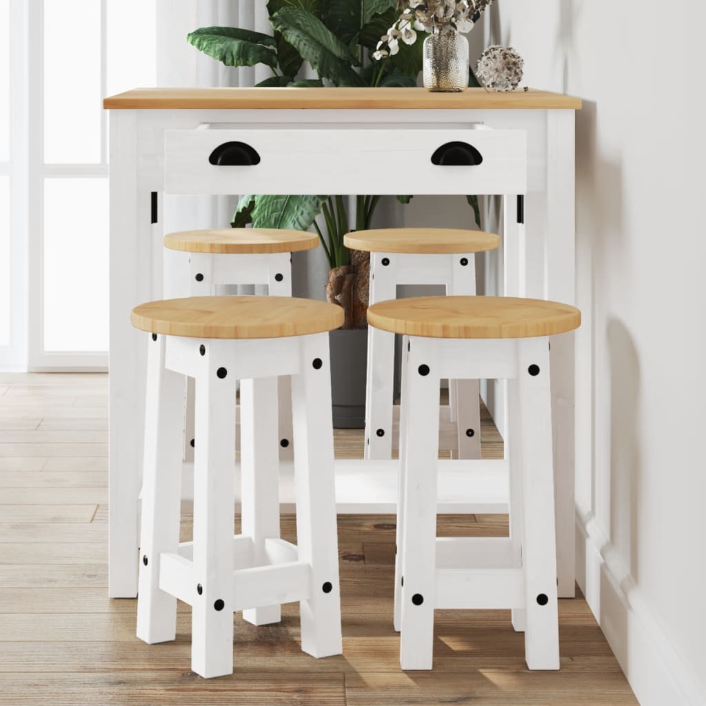 vidaXL 5 Piece Bar Set Solid Wood Pine
