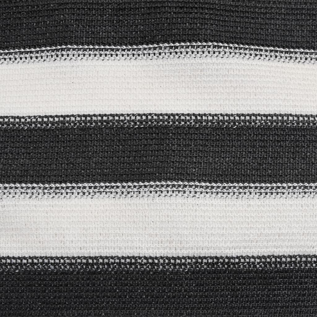 vidaXL Privacy Net Anthracite and White 2x25 m HDPE 150 g/m² 6