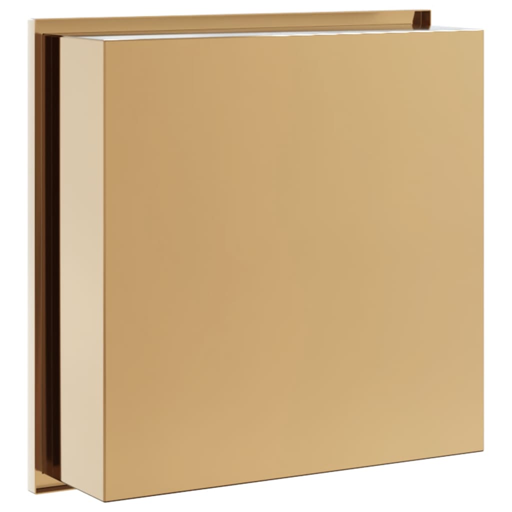 vidaXL Shower Niche Brushed Gold 32x32x9 cm Stainless Steel 6