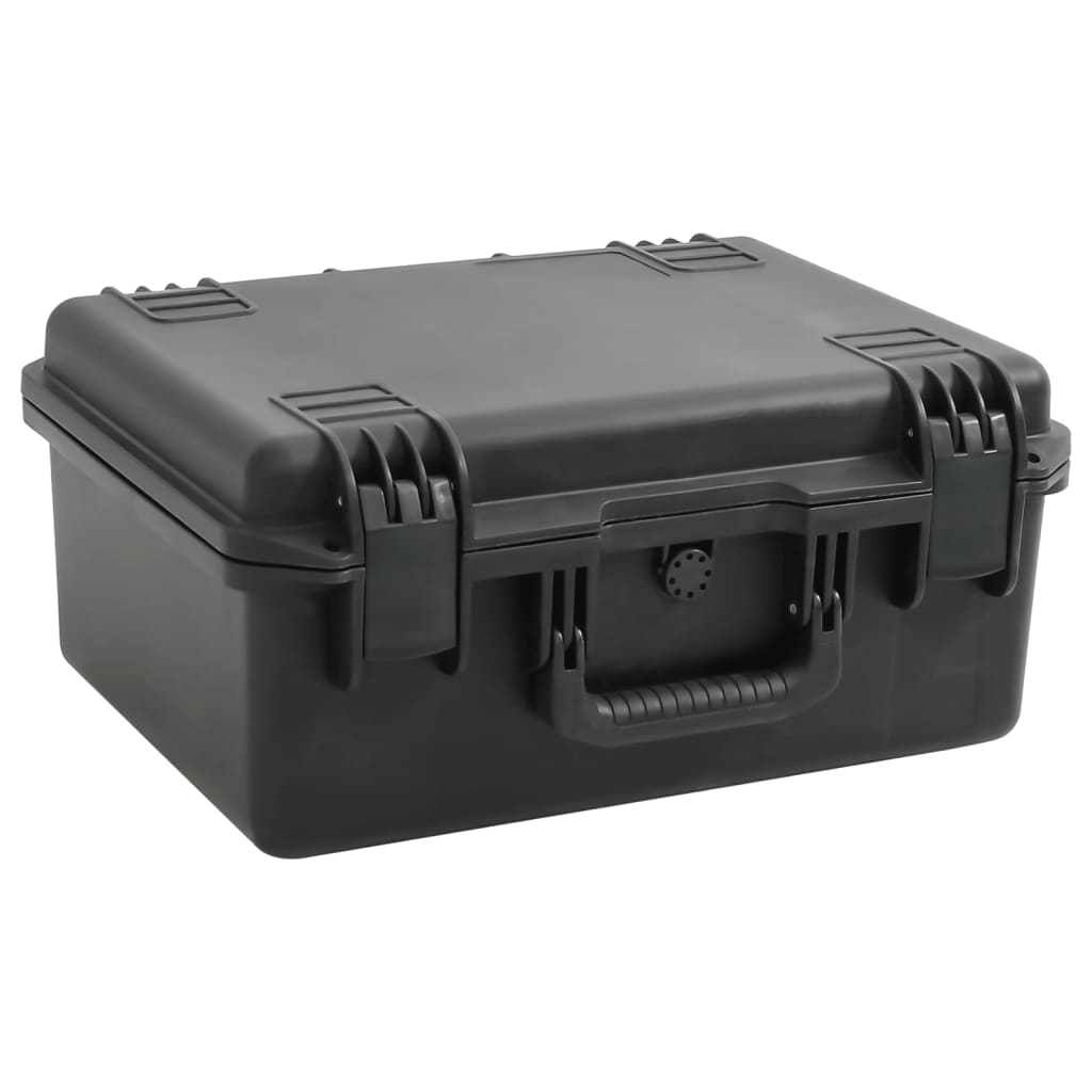 vidaXL Portable Flight Case PP Black