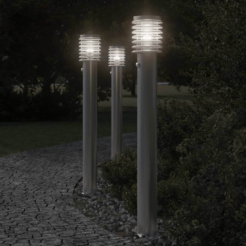 vidaXL Outdoor Floor Lamp 110cm Stainless Steel