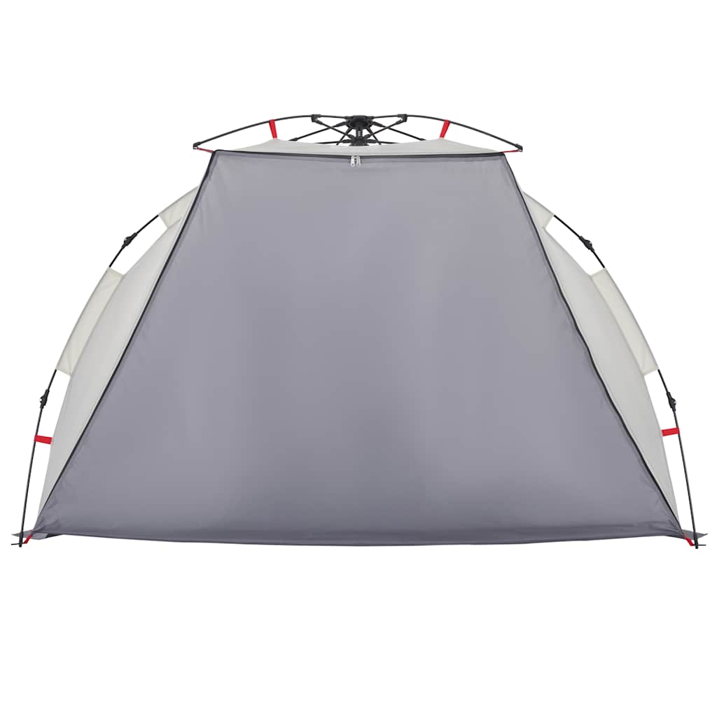 vidaXL Beach Tent 2-Person Grey Quick Release Waterproof 6