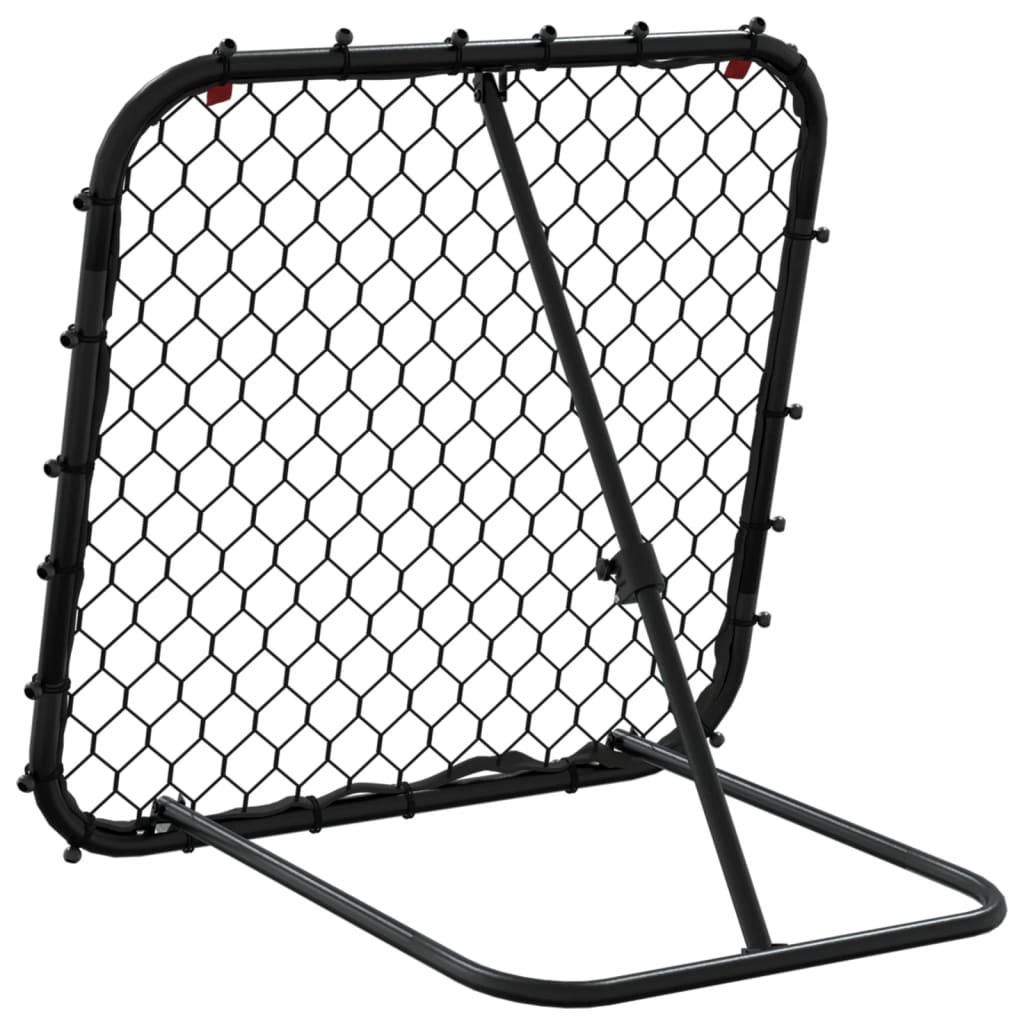 vidaXL Football Rebounder Adjustable Black 84x73x60-80 cm Steel 6