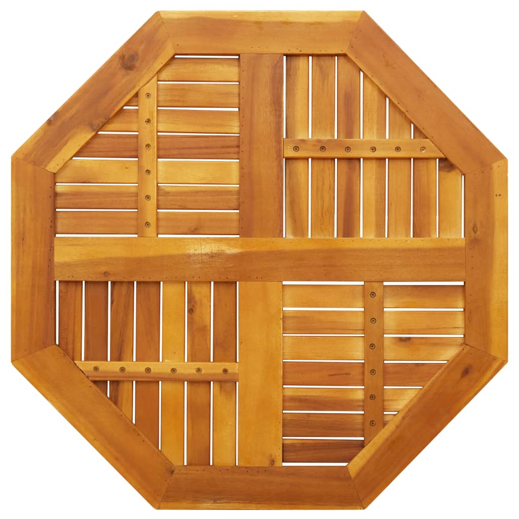 vidaXL Table Top 80x80x2.2 cm Octagonal Solid Wood Acacia 6