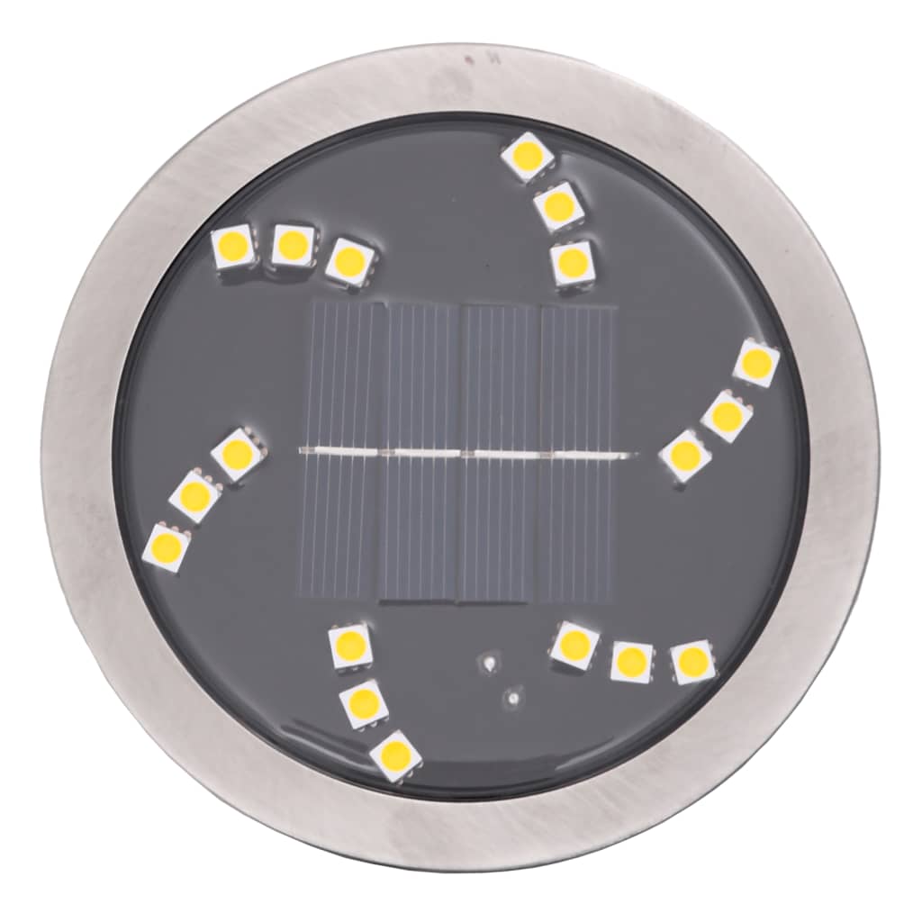 vidaXL Solar Ground Lights with Ground Spikes Outdoor 12pcs Warm White 6