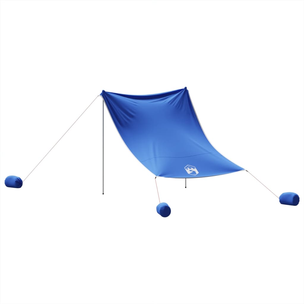 vidaXL Beach Canopy with Sand Anchors Blue 214x236 cm 6