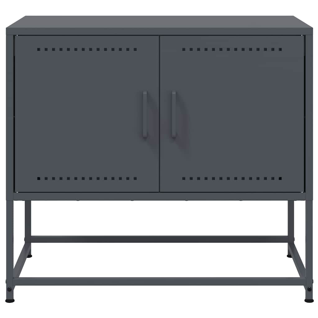 vidaXL TV Cabinet Anthracite 68.5x39x60.5 cm Steel 6
