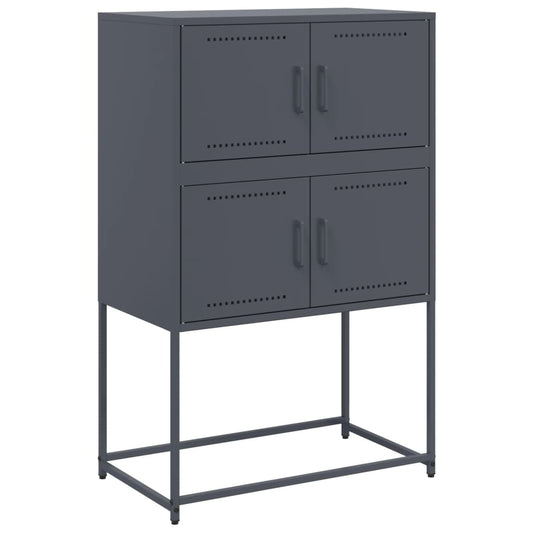 vidaXL Sideboard Anthracite 68.5x38.5x107 cm Steel 2