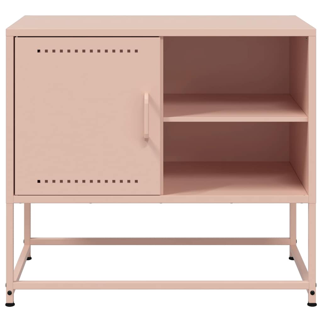 vidaXL TV Cabinet Pink 68x39x60.5 cm Steel 6