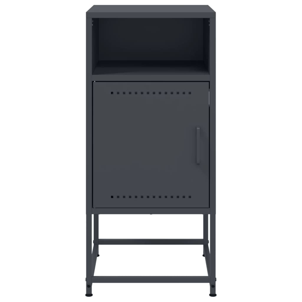 vidaXL Bedside Cabinet Anthracite 36x39x78 cm Steel 6
